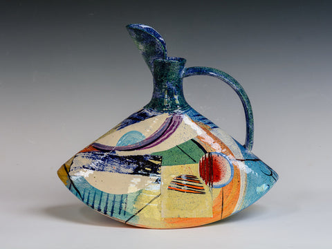 Paul Jackson 'Rocking Jug (medium)' ceramic 30x33cm