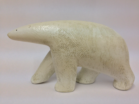 Paul Smith 'Polar bear walking' 11.5x19.5cm Marble resin limited edition of 250