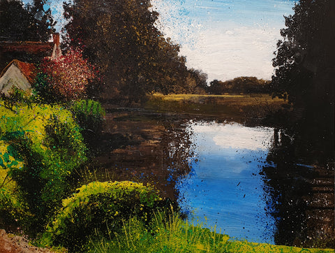 Rob Murray 'Stood Where You Stood' mixed media 45x60cm