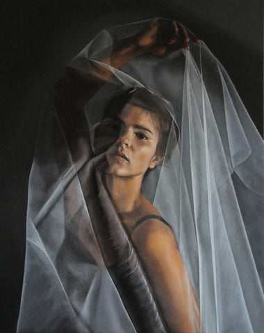 Sally Lancaster 'Through the haze' 76x61cm (30x24ins) oil on canvas