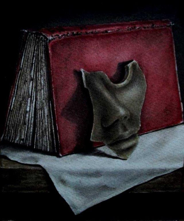 Steven Allan Griffiths RI 'Shapes of Thoughts' watercolour 17x14cm