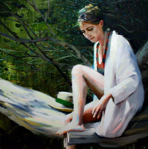 Susana Ragel 'Spring’ oil on canvas 50x50cm