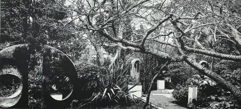 Trevor Price 'Hepworth's Garden III' limited edition drypoint & engraved relief 47x102cm (unframed)