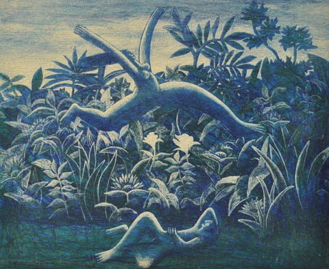 Trevor Price 'Leap' ltd ed etching unframed Ed of 75 14x18cm