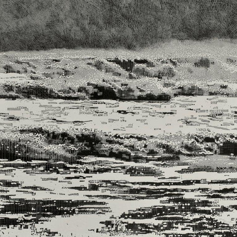 Trevor Price 'Storm Waves I' drypoint and engraved relief print - paper and image size 35.5x35.5cm