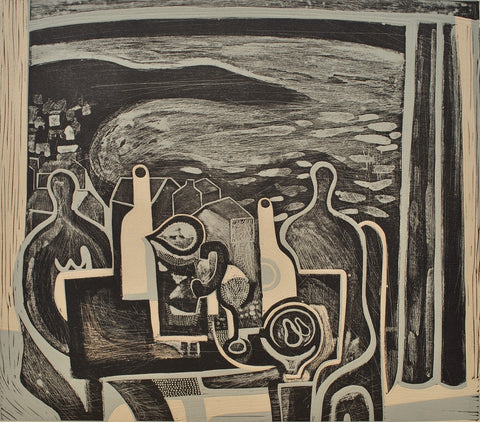 Trevor Price 'Winter Bay' Limited edition Dryprint etching