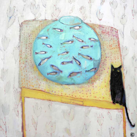 Vanessa Cooper 'Contemplation' limited edition giclée print 35x35cm framed