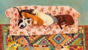 Vanessa Cooper 'Let Sleeping Dogs Lie' limited edition giclée print 25.5x46cm £295 framed