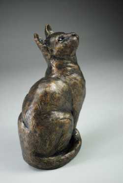 April Young 'Bird Watching' Bronze Resin edition of 50 21x13x8cm