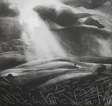 Flora McLachlan 'Shadowed Air' limited edition etching (framed) 27x29cm