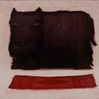 Mychael Barratt 'Rothko's Dog' Ltd ed print (framed) 22x22cm