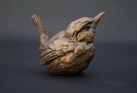 Simon Griffiths 'Wren' cold cast bronze H4.5cm